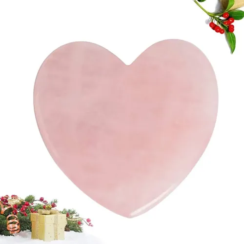 Gua Sha Jade Natural Corazón Masaje Facial Y Corporal