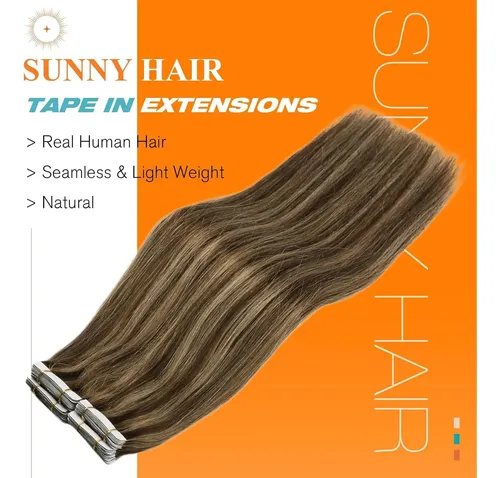 Extensiones De Cabello Con Cinta Sunny Hair 18 In Remy Para