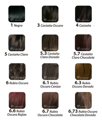 Tintura Biferdil Biocolor 0% Amoniaco Libre De Gluten Nº4 Tono Nº4 Castaño