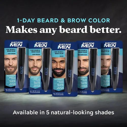 Ef1-day Black Gel For Beard And Eyebrows, Beard Colorhb Black