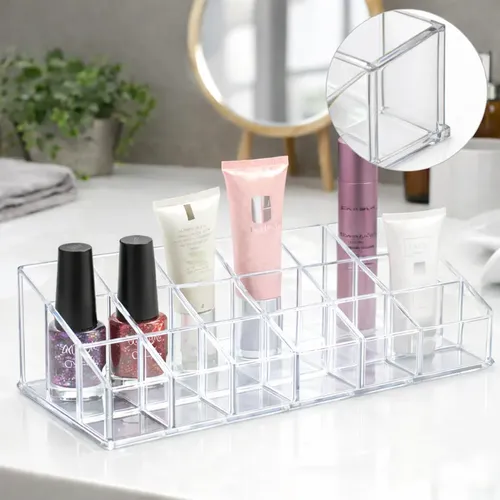 Organizador De Maquillaje Acrílico 24 Compartimientos