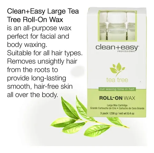 Cera Enrollable Con Forma De Árbol De Té Clean + Easy Para D