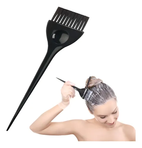 Setx10 Pincel Brocha Tintura Cabello Profesional Color Negro