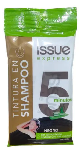 ISSUE EXPRESS 5MIN TINTURA EN SHAMPOO COLOR NEGRO X 1 UNIDAD