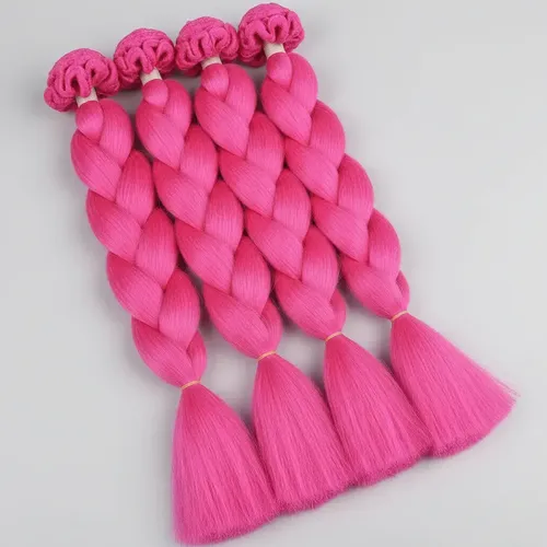 Kanekalon Extension Pelo Termico Trenza Africana 60cm Lfme Fucsia Fluo A14