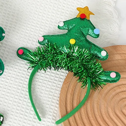 Diadema Navideña Para Árbol De Navidad Con Purpurina
