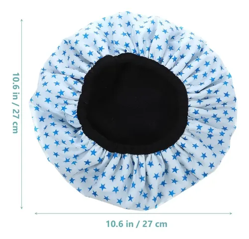 Gorro De Baño Para Mujer Triple Capa, Hecho De Microfibra