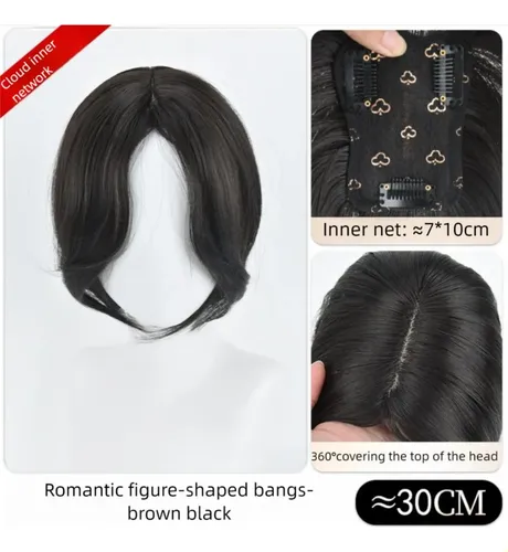 Extensiones De Cabello Con Flequillo Francés 3d Realista