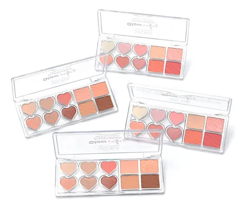 Paleta Sombras Ojos Skora Glow Vibes Matte Shiny 10 Tonos