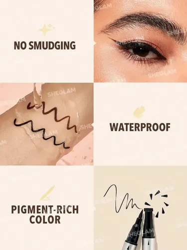Sheglam Double Eye Liner Waterproof – Delineador Ojos Duo Blanco Mate