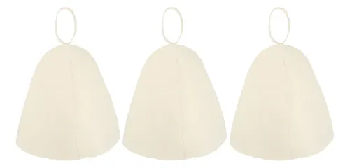 Gorro De Sauna De Fieltro Grueso, Gorro De Baño De Fieltro G White