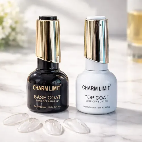 Base Y Top Coat Charm Limit Esmalte Semipermanente Pop 10ml