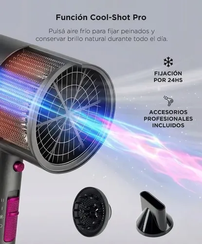 Secador De Pelo Iónico Care By Gadnic Frio Calor Power Pro