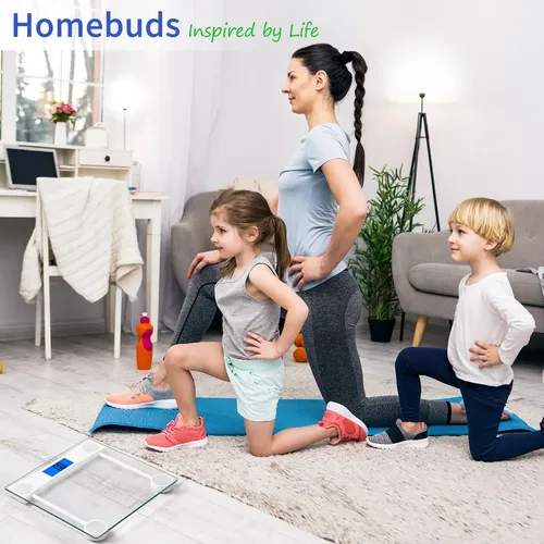 Báscula De Baño Digital Homebuds De Alta Precisión De 182 Kg