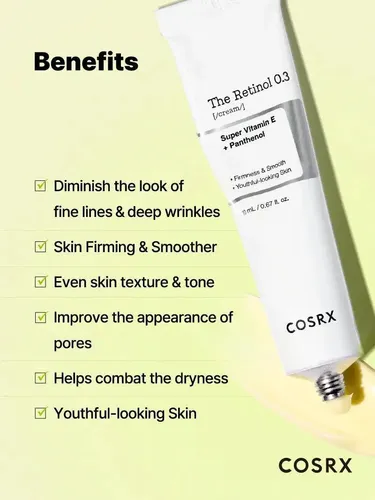 Cosrx The Retinol 0.3 Cream, Crema Con Retinol X20ml