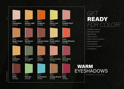 Idraet Sombra De Ojos Calida – Warm Eyeshadow Color de la sombra Verde claro