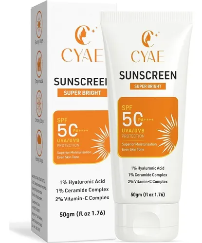 Protección Solar Spf50 De Cyae 50 G Con Ácido