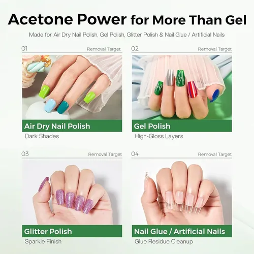 Removedor De Uñas Morovan Acetona Aloe 235 Ml