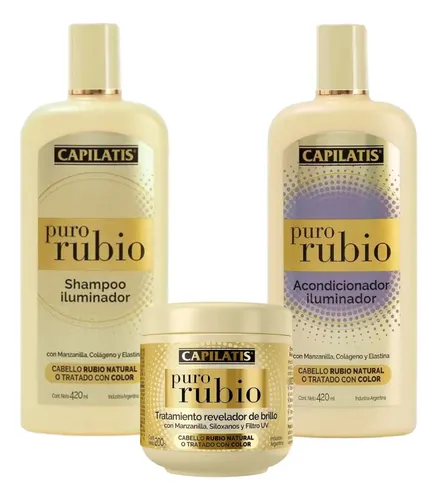 Capilatis Puro Rubio Shampoo + Acondicionador + Tratamiento
