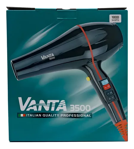 Secador De Pelo Profesional Vanta 3500 1800w Color Negro