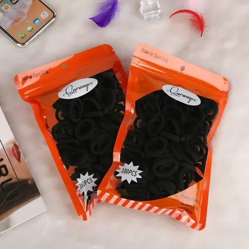 Cintas Para El Pelo Qarwayoc De Algodón Negro Para Niñas, 2,