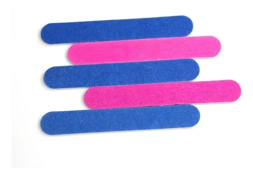 100 Limas Para Uñas, Tira Lijadora Fina De Doble Cara, Uñas