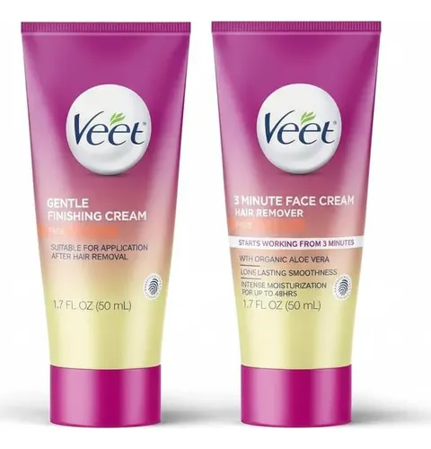 Depilación Facial Veet 3 Minutos (kit 2)