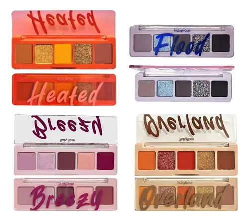 Paleta 5 Sombras Ruby Rose Overland Heated Breezy O Flood