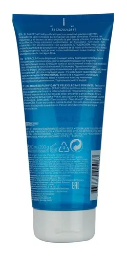 La Roche Posay Effaclar Gel Moussant Limpiador Purificante Pieles Grasas Sensibles 200ml