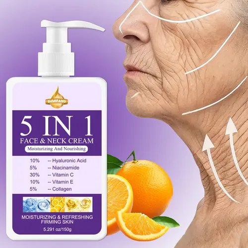 Crema Cinco Para Rostro Cuello: Reafirmante Hidratante 150 G