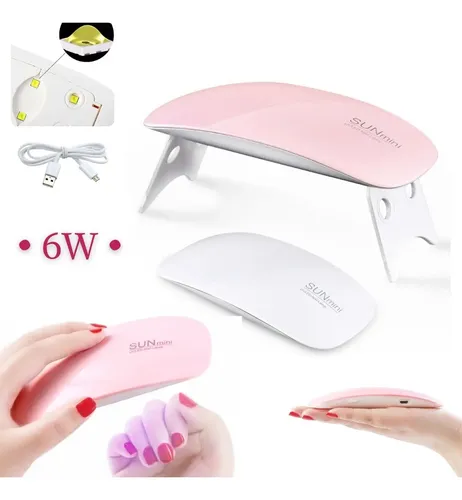 Cabina Uv/led Sun Mini 6w Secador Uñas Esculpidas Gelificada