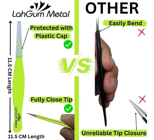 Pinza Fina Punta Precisa Para Cejas Y Pelos Encarnados