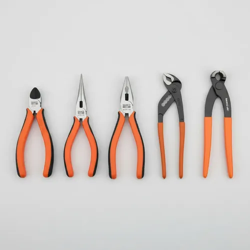 Kit Bahco 5 Piezas Pinzas Alicate Tenaza Uso Profesional