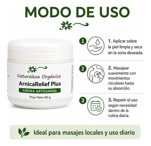 Crema Arnica Dolores Contracturas Artrosis X 60 G