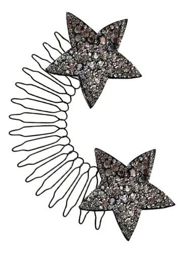 4 Herramienta De Peinado De Diamantes De Imitación Negro