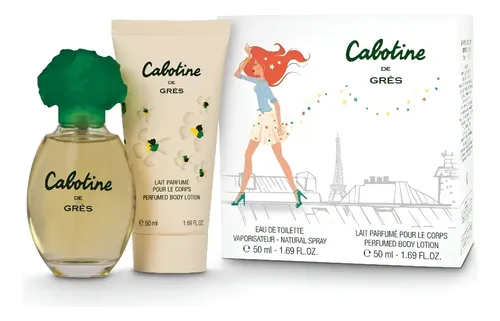 Perfume Cabotine Paris Lovely Fit Floral Chypre Mujer 50ml Set