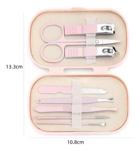 Set De 14 Cortauñas De Lujo Para Manicura Y Pedicura