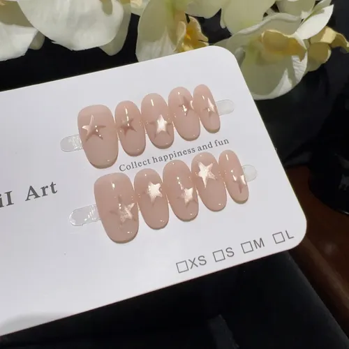 Calidad Superior Parche For Uñas Starburst Wear Rosa Nude