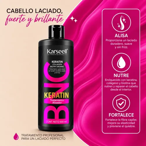 Karseell Keratina Alisador 500ml Collagen Biotin Bnc
