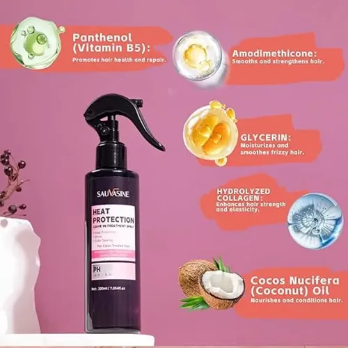 +spray Lanthome Protector Térmico Sin Enjuague Para Cabello/