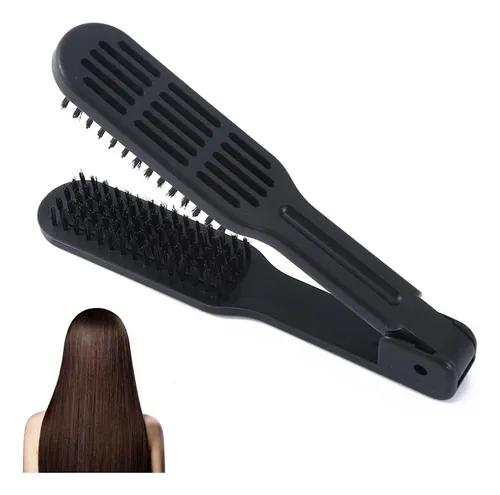 Ys. Clamp Hair Brush,double Brush Comb,hair Straightening