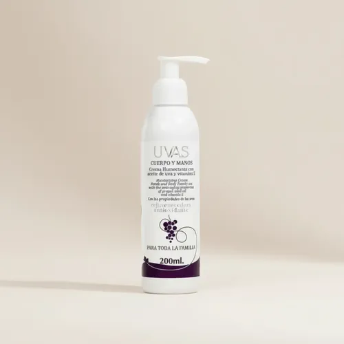 Crema De Cuerpo Y Manos 200ml Uvas X 3