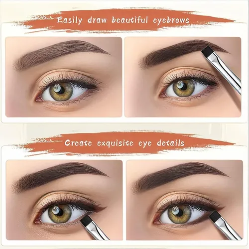 * 12 Brochas Para Delineador Ojos Cejas Y Aplicador De