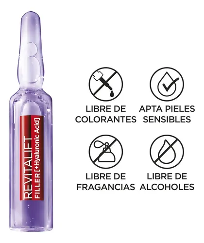 Ampollas Hidratante Loreal Revitalift Hialuronico 7 Unidades