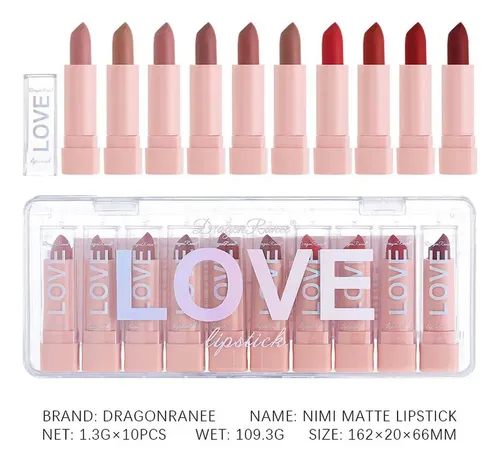 Set De Minipintalabios U 10 Skin Tone En Caja De Regalo,