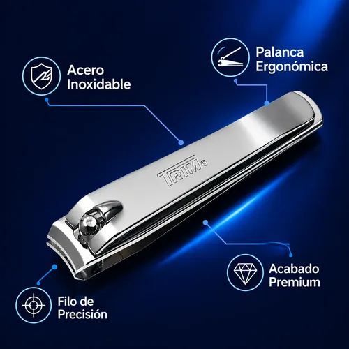 Alicate Cortauñas Trim Profesional Acero Inoxidable Práctico