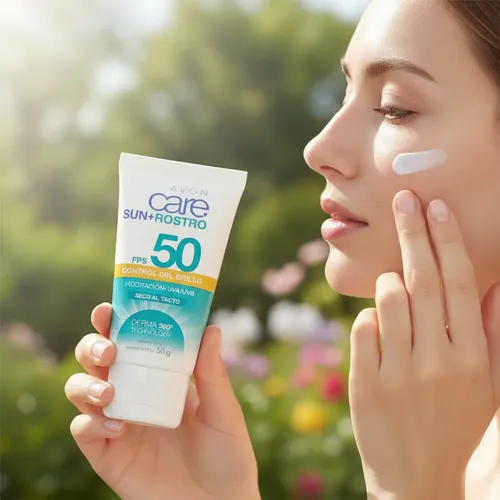 Protector Solar Fps 50 Facial Mate Avon Care Sun 40 G