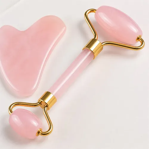 Juego 1 Pieza Rodillo Y Gua Sha Masaje Facial Multicolor
