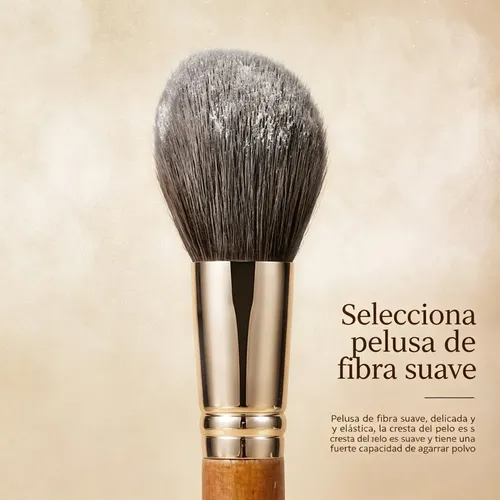 Brochas De Maquillaje Profesionales De 9 Piezas Con Mango