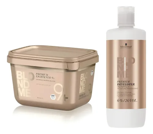 Kit Polvo Decolorante Lightener Ox 1000ml Schwarzkopf Blondme Tom Ox 20 Volumenes